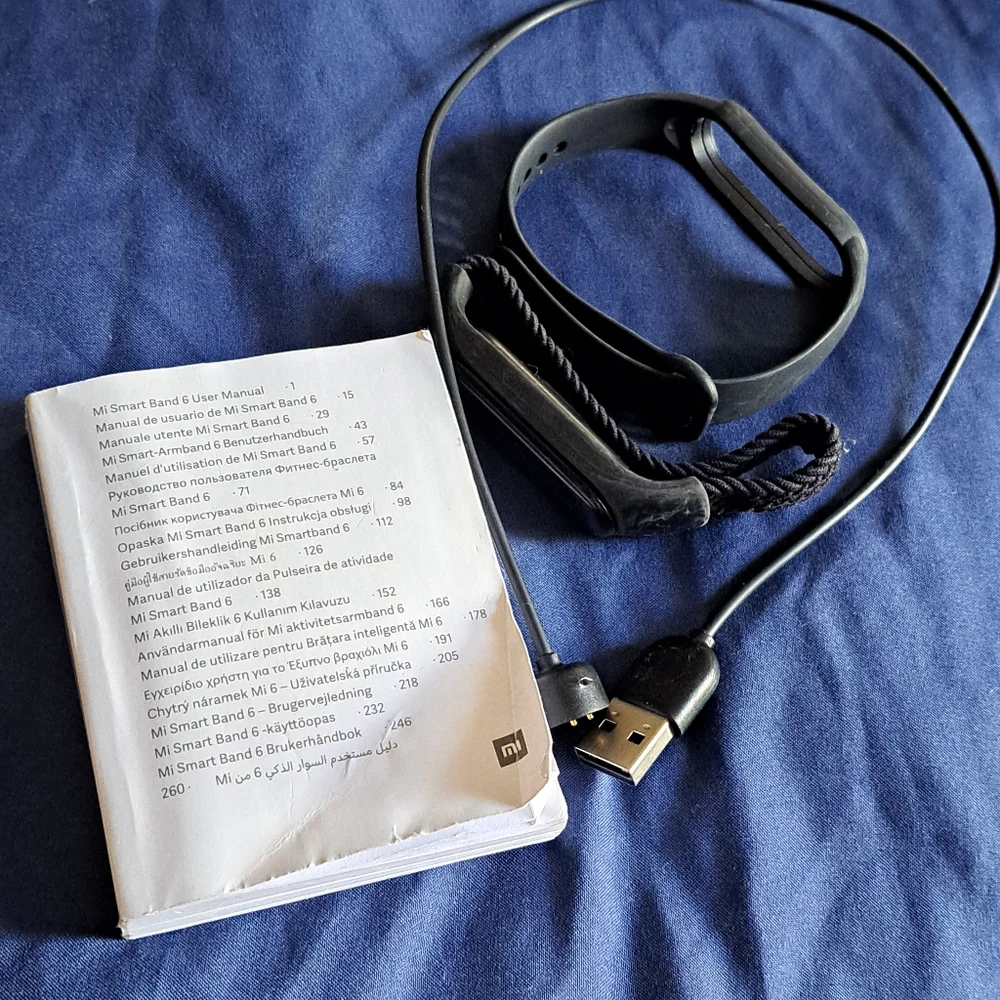 Used Mi Smart Band 6 with Black Strap
